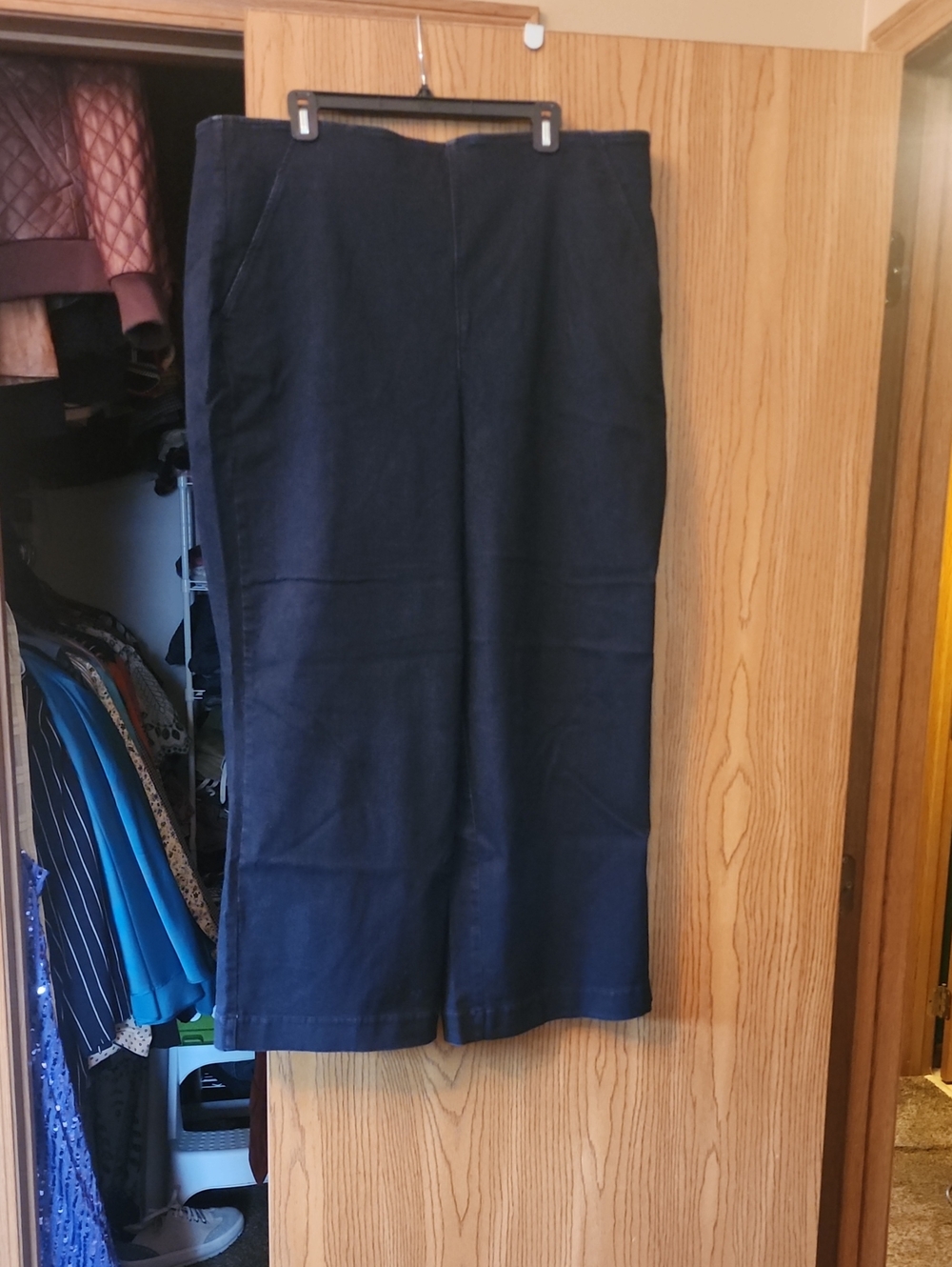 torrid Navy Midi Pull-On Jeans